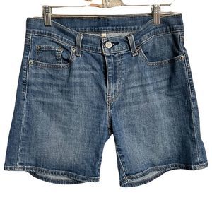 Levi's 6" Inseam Medium Wash Bermuda Jean Shorts Sz 29 EUC